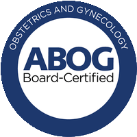 ABOG Board-Certified badge — American Board of Obstetrics and Gynecology